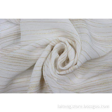 100% polyester Chiffon Yoryu med guld / silver randtyger